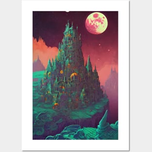 Castle On A Cliff Posters and Art